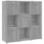 Estantería madera contrachapada gris sonoma 90x30x90cm de vidaXL, Librerías y estanterías - Ref: Foro24-815550, Precio: 89,93...