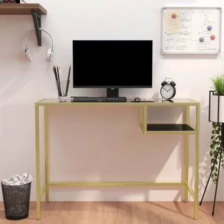Transparent tempered glass desk 100x36x74 cm by vidaXL, Desks - Ref: Foro24-331626, Price: 79,56 €, Discount: %