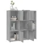 Estantería madera contrachapada gris sonoma 90x30x90cm de vidaXL, Librerías y estanterías - Ref: Foro24-815550, Precio: 89,93...