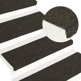 Alfombrilla de escaleras 15 uds punzonada antracita 65x21x4 cm de vidaXL, Alfombrillas para escalones - Ref: Foro24-326189, P...