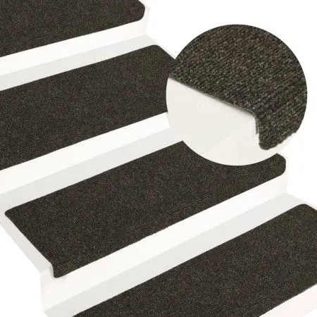 Stair mat 15 pcs anthracite punched 65x21x4 cm by vidaXL, Stair mats - Ref: Foro24-326189, Price: 47,48 €, Discount: %