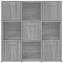 Estantería madera contrachapada gris sonoma 90x30x90cm de vidaXL, Librerías y estanterías - Ref: Foro24-815550, Precio: 89,93...