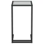 Black transparent glass computer side table 50x35x65cm by vidaXL, Side tables - Ref: Foro24-331650, Price: 44,49 €, Discount: %