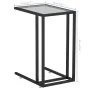 Black transparent glass computer side table 50x35x65cm by vidaXL, Side tables - Ref: Foro24-331650, Price: 44,49 €, Discount: %