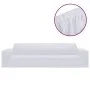 Stretch sofa cover for 4-seater polyester white jersey by vidaXL, Covers - Ref: Foro24-332951, Price: 28,83 €, Discount: %
