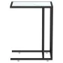 White marble transparent glass computer table 50x35x65cm by vidaXL, Side tables - Ref: Foro24-331652, Price: 41,76 €, Discoun...