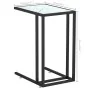 White marble transparent glass computer table 50x35x65cm by vidaXL, Side tables - Ref: Foro24-331652, Price: 41,76 €, Discoun...
