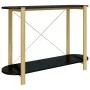 Schwarzer Konsolentisch aus Sperrholz, 110 x 38 x 75 cm von vidaXL, Seitentische - Ref: Foro24-345691, Preis: 72,03 €, Rabatt: %