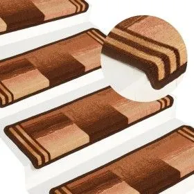 Selbstklebende Stufenmatten 15 Stück braun 65x21x4 cm von vidaXL, Treppenmatten - Ref: Foro24-326209, Preis: 78,46 €, Rabatt: %