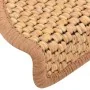 Self-adhesive sisal stair mat 15 units orange 65x21x4cm by vidaXL, Stair mats - Ref: Foro24-326877, Price: 123,92 €, Discount: %