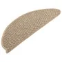 Alfombrilla autoadhesiva escalera sisal 15 uds beige 65x21x4 cm de vidaXL, Alfombrillas para escalones - Ref: Foro24-326878, ...