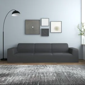 Elastic 4-seater armchair cover anthracite polyester jersey by vidaXL, Covers - Ref: Foro24-332939, Price: 30,78 €, Discount: %