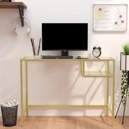 Transparenter Schreibtisch aus gehärtetem Glas, 100 x 36 x 74 cm von vidaXL, Schreibtische - Ref: Foro24-331625, Preis: 83,78...