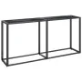 Mesa consola vidrio templado mármol negro 160x35x75,5 cm de vidaXL, Mesas auxiliares - Ref: Foro24-331681, Precio: 84,92 €, D...
