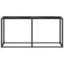 Mesa consola vidrio templado mármol negro 160x35x75,5 cm de vidaXL, Mesas auxiliares - Ref: Foro24-331681, Precio: 84,92 €, D...