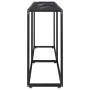 Mesa consola vidrio templado mármol negro 160x35x75,5 cm de vidaXL, Mesas auxiliares - Ref: Foro24-331681, Precio: 84,92 €, D...