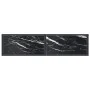 Black marble tempered glass console table 140x35x75.5cm by vidaXL, Side tables - Ref: Foro24-331677, Price: 73,66 €, Discount: %