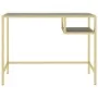 Computertisch aus schwarzem Marmorglas, 100 x 36 x 74 cm von vidaXL, Schreibtische - Ref: Foro24-331627, Preis: 73,37 €, Raba...
