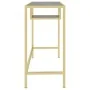 Computertisch aus schwarzem Marmorglas, 100 x 36 x 74 cm von vidaXL, Schreibtische - Ref: Foro24-331627, Preis: 73,37 €, Raba...