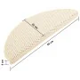 Self-adhesive sisal stair mat 15 pcs cream 65x21x4 cm by vidaXL, Stair mats - Ref: Foro24-326881, Price: 105,35 €, Discount: %