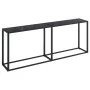 Schwarzer Konsolentisch aus gehärtetem Glas, 200 x 35 x 75,5 cm von vidaXL, Seitentische - Ref: Foro24-331687, Preis: 98,86 €...
