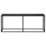 Black tempered glass console table 200x35x75.5 cm by vidaXL, Side tables - Ref: Foro24-331687, Price: 99,05 €, Discount: %