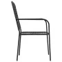 9-teiliges Garten-Esszimmer-Set aus Baumwollseil und schwarzem Stahl von vidaXL, Gartensets - Ref: Foro24-3058280, Preis: 598...