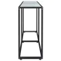 Mesa consola vidrio templado blanco mármol 140x35x75,5cm de vidaXL, Mesas auxiliares - Ref: Foro24-331676, Precio: 76,36 €, D...