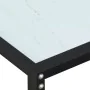 Mesa consola vidrio templado blanco mármol 140x35x75,5cm de vidaXL, Mesas auxiliares - Ref: Foro24-331676, Precio: 76,36 €, D...