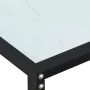 White marble tempered glass console table 140x35x75.5cm by vidaXL, Side tables - Ref: Foro24-331676, Price: 76,36 €, Discount: %