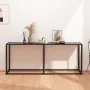 Konsolentisch aus gehärtetem Glas schwarz 180x35x75,5 cm von vidaXL, Seitentische - Ref: Foro24-331683, Preis: 100,21 €, Raba...