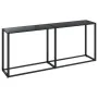 Black tempered glass console table 180x35x75.5 cm by vidaXL, Side tables - Ref: Foro24-331683, Price: 93,68 €, Discount: %