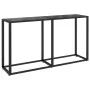 Schwarzer Konsolentisch aus gehärtetem Glas, 140 x 35 x 75,5 cm von vidaXL, Seitentische - Ref: Foro24-331675, Preis: 72,16 €...