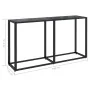 Schwarzer Konsolentisch aus gehärtetem Glas, 140 x 35 x 75,5 cm von vidaXL, Seitentische - Ref: Foro24-331675, Preis: 72,16 €...