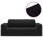 Elastische Hülle für 2-Sitzer-Sofa aus schwarzem Polyester-Jersey von vidaXL, Abdeckungen - Ref: Foro24-332933, Preis: 30,84 ...