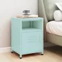 Mint green steel nightstand 35x35x51 cm by vidaXL, Nightstands - Ref: Foro24-336221, Price: 76,94 €, Discount: %