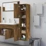 Smoked oak engineered wood bathroom cabinet 30x30x130 cm by vidaXL, Bathroom furniture - Ref: Foro24-815639, Price: 53,13 €, ...