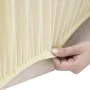 Stretch-Sofabezug für 4-Sitzer, Polyester, cremefarbener Jersey von vidaXL, Abdeckungen - Ref: Foro24-332947, Preis: 25,13 €,...