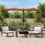 Double parasol with terracotta LED lights 316x240 cm by vidaXL, Umbrellas - Ref: Foro24-362974, Price: 168,66 €, Discount: %