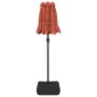 Double parasol with terracotta LED lights 316x240 cm by vidaXL, Umbrellas - Ref: Foro24-362974, Price: 168,66 €, Discount: %