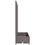 Jardinera con enrejado PP marrón 120x40x121,5 cm de vidaXL, Maceteros y jardineras - Ref: Foro24-318262, Precio: 107,52 €, De...