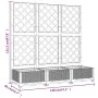Jardinera con enrejado PP marrón 120x40x121,5 cm de vidaXL, Maceteros y jardineras - Ref: Foro24-318262, Precio: 107,52 €, De...