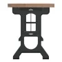 Mesa de comedor madera maciza de abeto y hierro 110x65x82 cm de vidaXL, Mesas de cocina y de comedor - Ref: Foro24-340769, Pr...