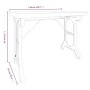 Mesa de comedor madera maciza de abeto y hierro 110x65x82 cm de vidaXL, Mesas de cocina y de comedor - Ref: Foro24-340769, Pr...
