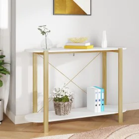 White plywood console table 110x38x75 cm by vidaXL, Side tables - Ref: Foro24-345690, Price: 93,55 €, Discount: %