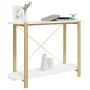 White plywood console table 110x38x75 cm by vidaXL, Side tables - Ref: Foro24-345690, Price: 93,55 €, Discount: %