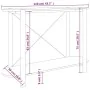 White plywood console table 110x38x75 cm by vidaXL, Side tables - Ref: Foro24-345690, Price: 93,55 €, Discount: %