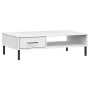 OSLO coffee table metal legs solid white pine wood by vidaXL, Coffee table - Ref: Foro24-351038, Price: 55,42 €, Discount: %