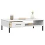 OSLO coffee table metal legs solid white pine wood by vidaXL, Coffee table - Ref: Foro24-351038, Price: 55,42 €, Discount: %