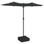 Double umbrella with LED lights anthracite 316x240 cm by vidaXL, Umbrellas - Ref: Foro24-362971, Price: 155,47 €, Discount: %